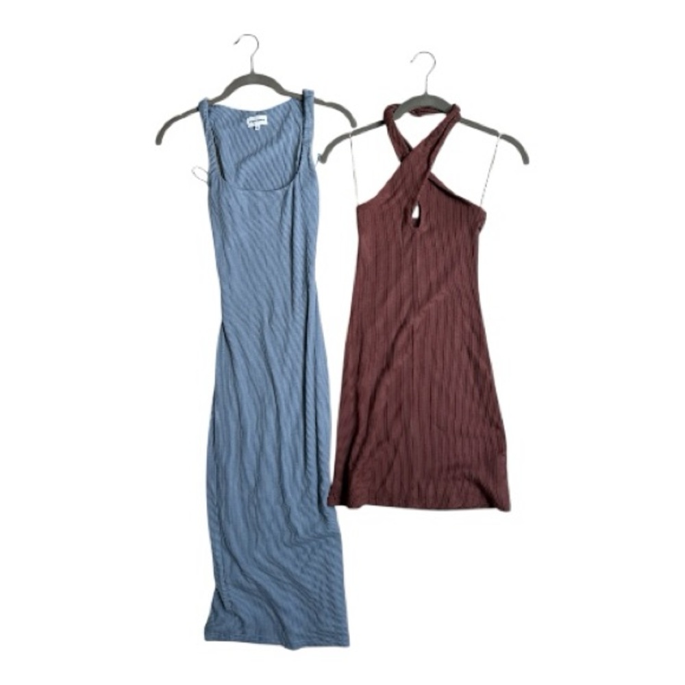 Aritzia Ribbed Dress Bundle Maxi and Mini size xxs